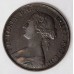GREAT BRITAIN UK 1862 . HALF 1/2 PENNY . VARIETY . No 8 RIGHT TO LIGHTHOUSE